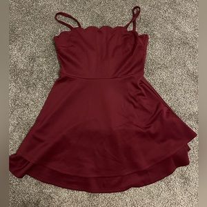 Red wine dress, size L, brand Speechless